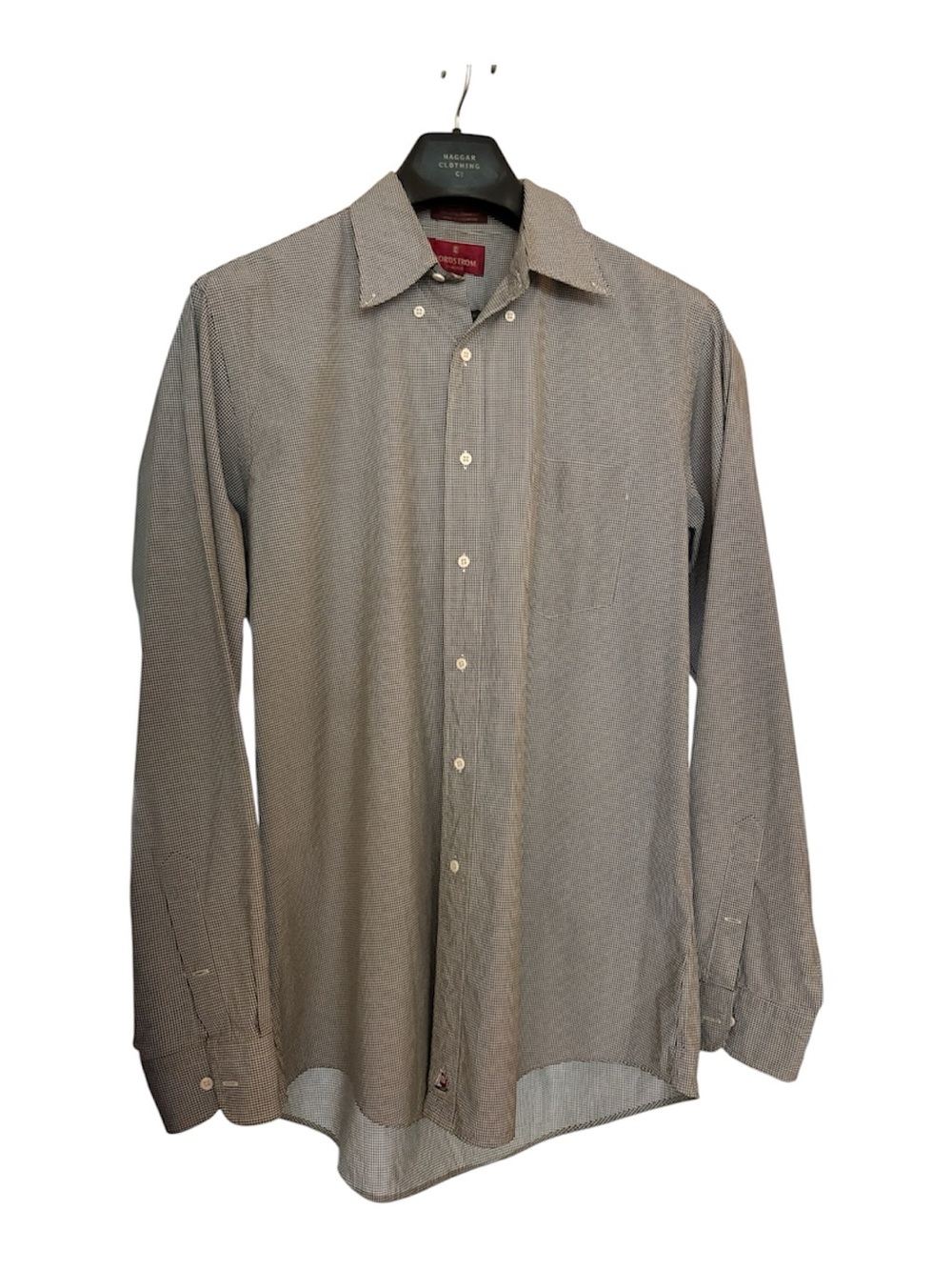 Nordstrom Men's black & white Microcheck Dress Shirt